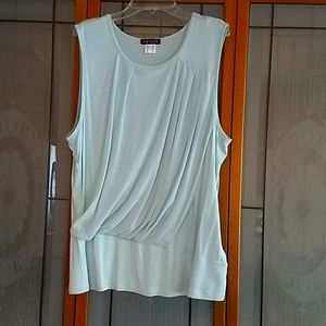 Long sleeveless blouse